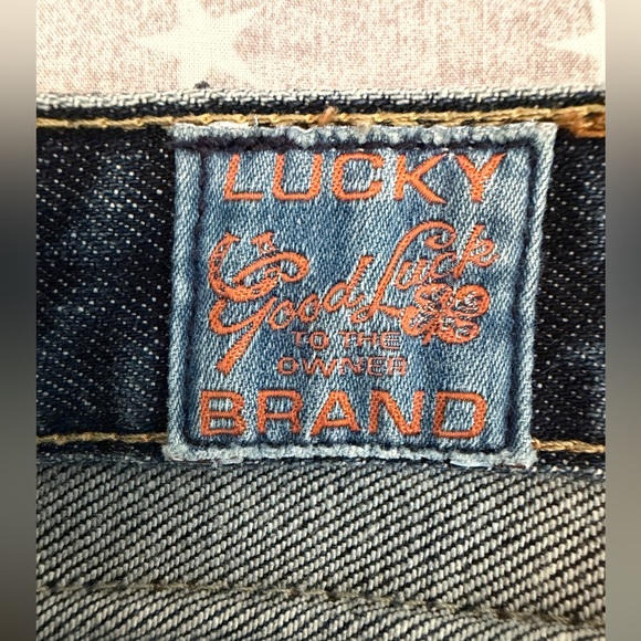 Lucky Brand men’s slim bootleg jeans - size 28 - button fly - Picture 6 of 10